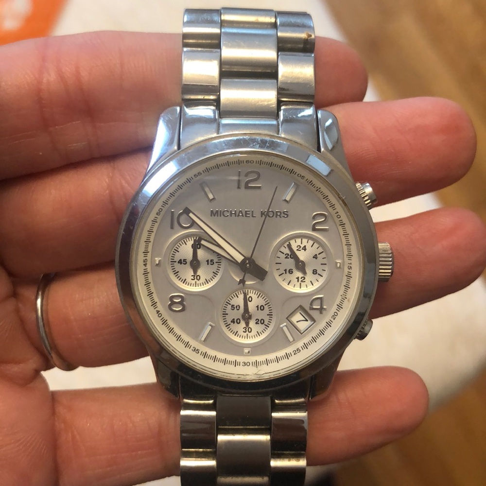 Michael Kors large silver watch